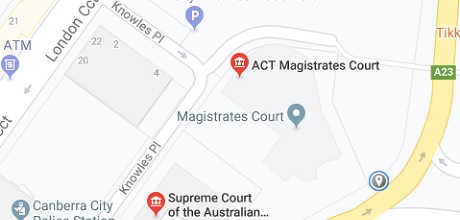 ACT Courts map location